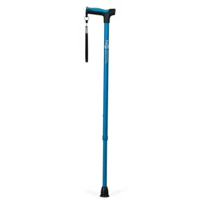 Adjustable Derby Handle Cane with Reflective Strap - 1 Each