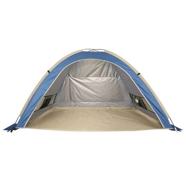 Automatic Instant Beach Shade Tent Portable Outdoor Camping Tent 3 People Easy Popup UV Protection Sunshade Awning Travel Hiking