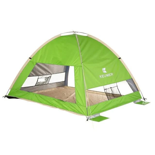 Automatic Instant Beach Shade Tent Portable Outdoor Camping Tent 3 People Easy Popup UV Protection Sunshade Awning Travel Hiking