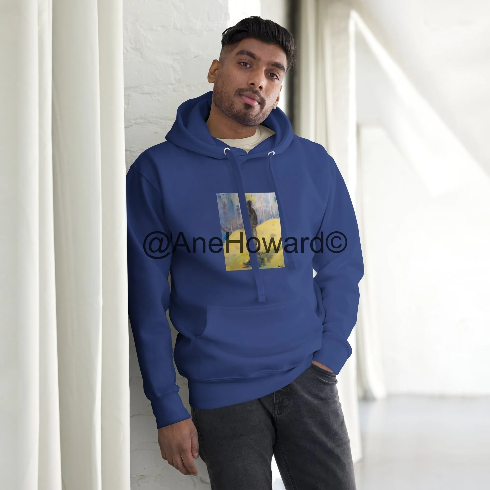 Cotton Hoodie Walking Away
