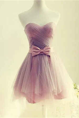 Elegant Sweetheart Cute Short Tulle Homecoming Dress For Girls K159
