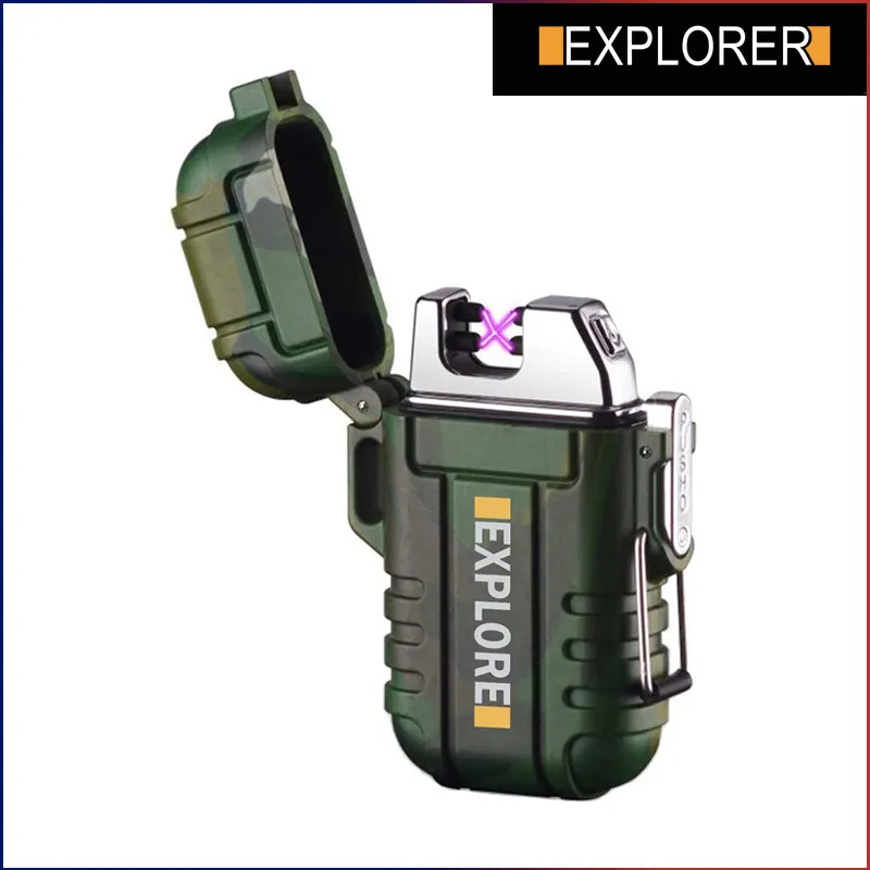 Explorer Camo Plasma Rechargeable Waterproof Electric Cigarette Lighter