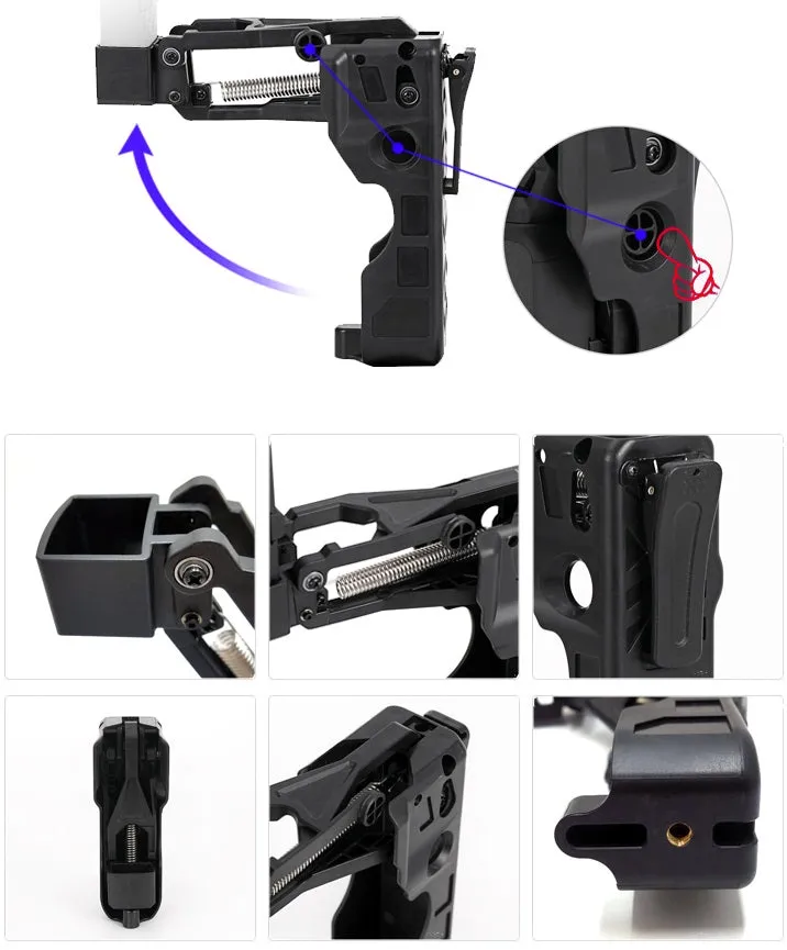 Hand-held Z-axis Shock Absorber Storage Box for DJI OSMO POCKET black