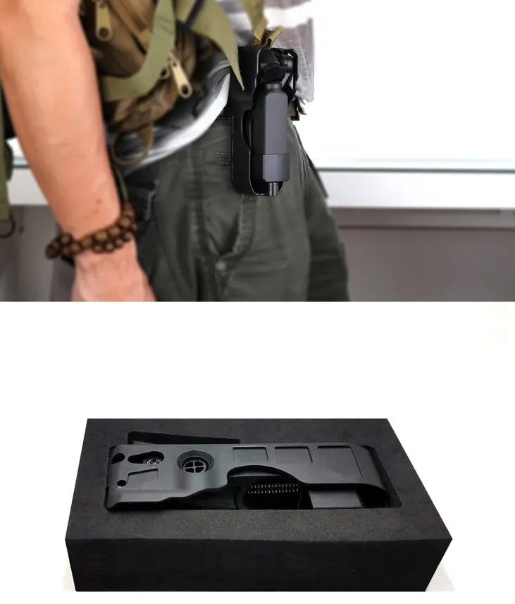 Hand-held Z-axis Shock Absorber Storage Box for DJI OSMO POCKET black