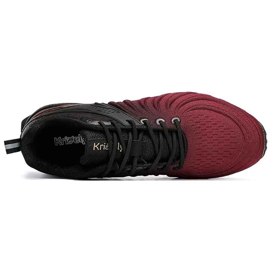 Kricely Mens Trail Running Shoes Breathable Lightweight Anti Slip Hiking Shoes with Vibram Outsole Shock Absorbing Design for Outdoor Trekking Gym Training Standard Fit