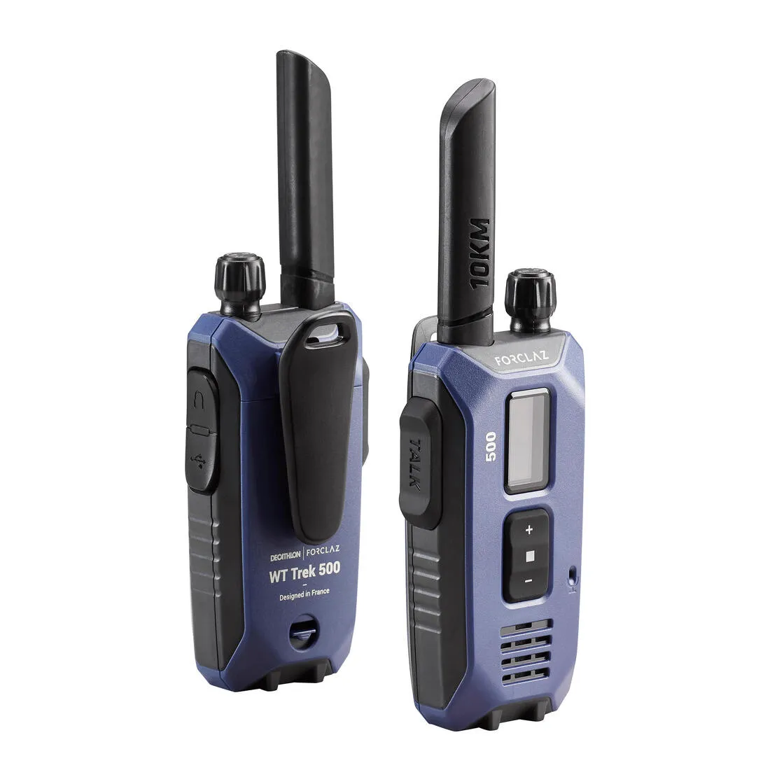 PAIR OF USB RECHARGEABLE WALKIE TALKIES - WT 500 - 10 km