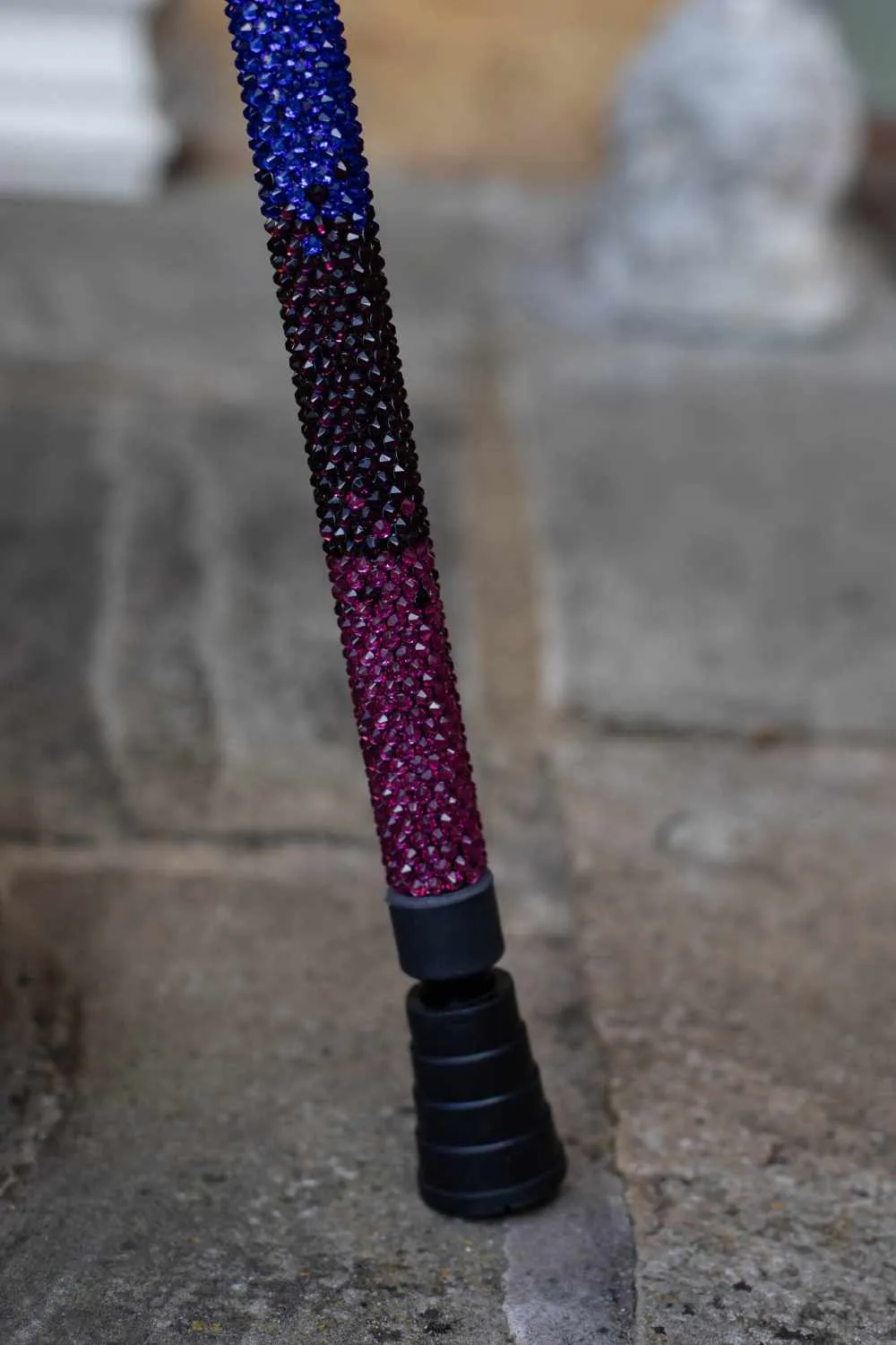 Rainbow Diamanté Walking Stick