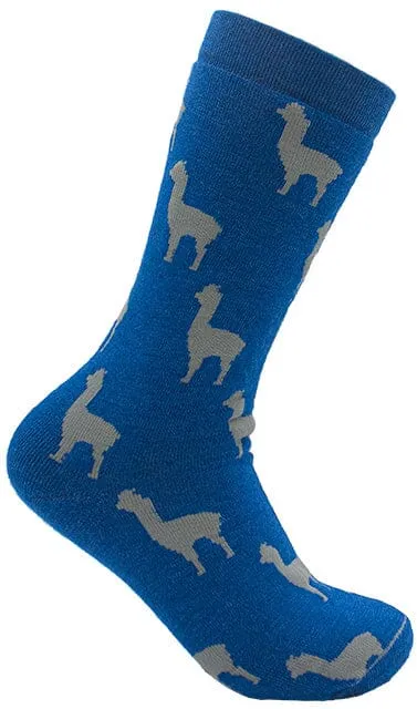 Stylish Alpaca Smiles: Socks with Charming Faces