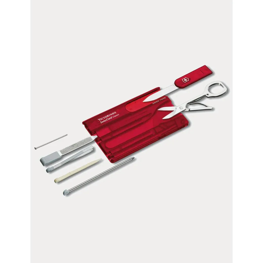 Swiss Card Ruby Clam pack 0.7100 Swiss Army Knife