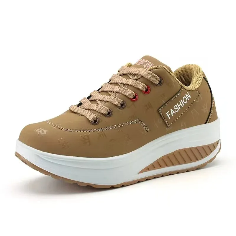 Walking Shoes Women Sneakers Fashion Shake Shoe Sport Comfortable Lightweight Ladies Thick Bottom Casual Footwear 2022 New