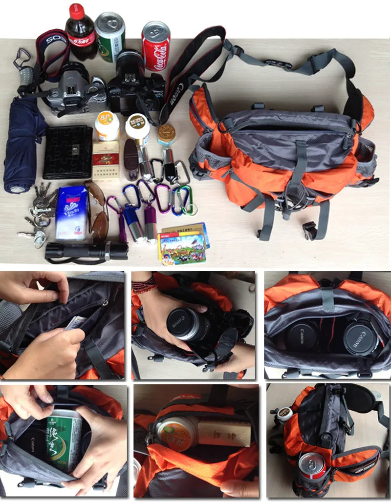 Waterproof Waist Bag for Climbing, Bouldering, Mounteneering and Trekking