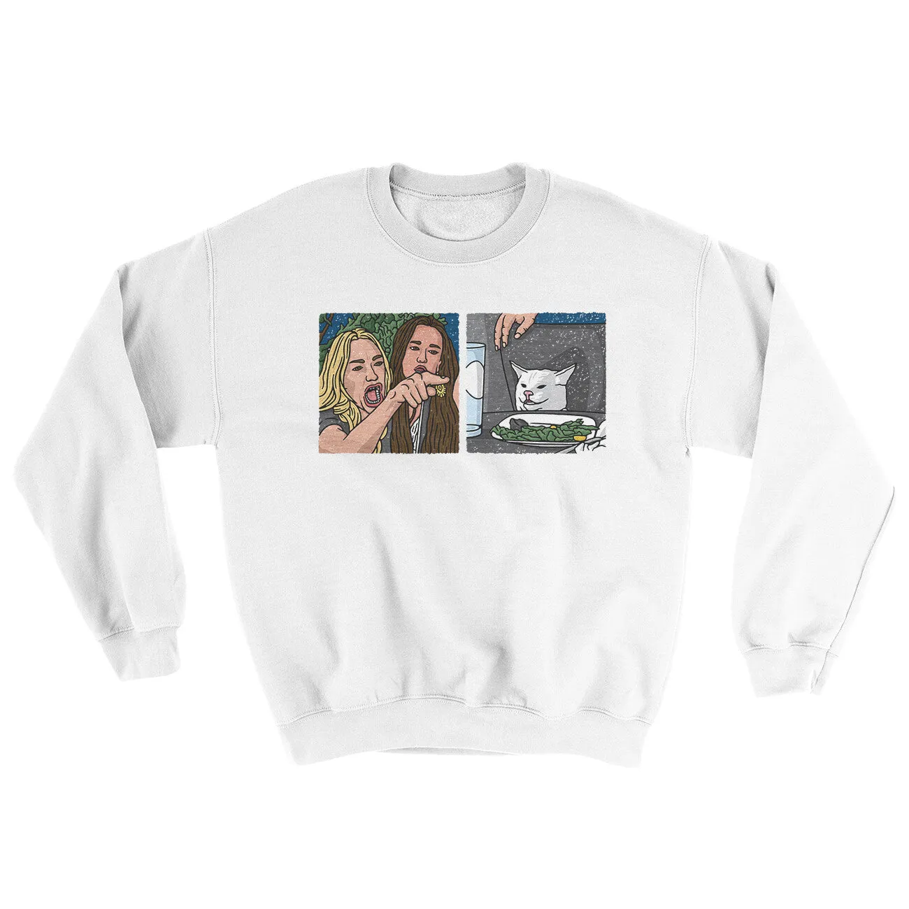 Woman Yelling At A Cat Meme Ugly Sweater